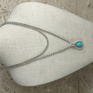 Vintage Avon Turquoise-look Pendant Necklace